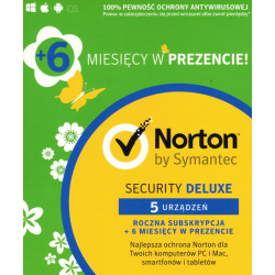 Norton Security Deluxe 5 PC / 18 miesięcy